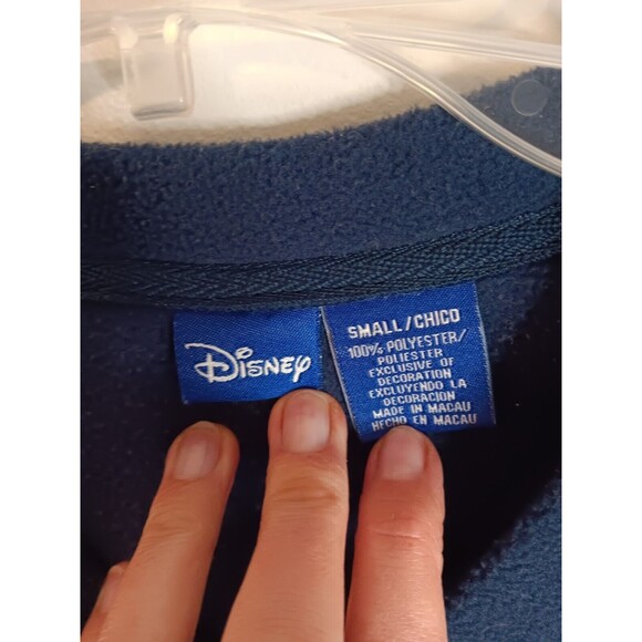 Disney Fleece Pullover Sweatshirt Top Sz Sm Blue Tigger Spirit - Picture 2 of 4